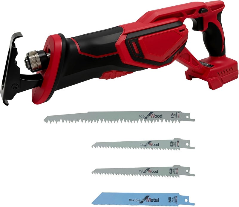 RAYLEEY Cordless Reciprocating Saw Compatible MILWAUKEE 18V LI-ION Battery.Electric Sierra Recíproca With Brushless Motor And 4 Blades、Tools-Free Blades Install.0-3500RPM Recipro sawzall For Wood/Metal/PVC. - Image 1